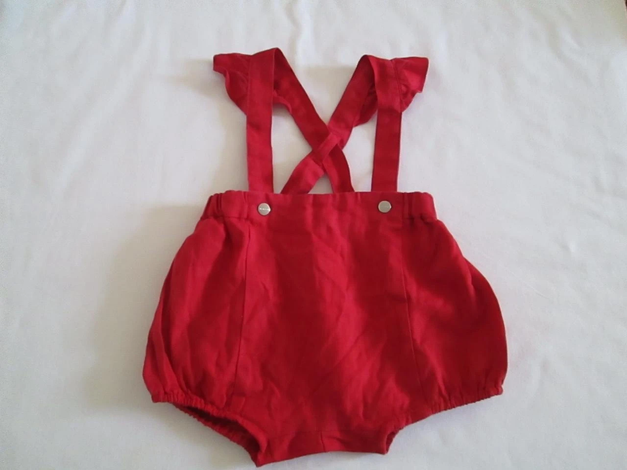 Bloomer rouge à bretelles Jacadi